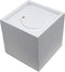 Houten spaarpot vierkant - Wit - L 8,7 CM x B 8,5 CM x H 8,6 CM