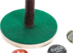 Houten spel DKD Home Decor 9,5 x 9,5 x 15,5 cm Bruin Groen Polypropyleen