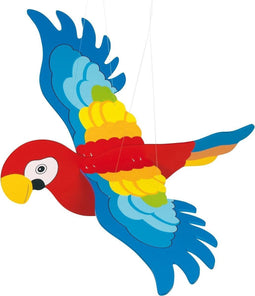 Houten Swingfiguur Papegaai