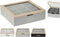 Houten Theedoos 9 Vakjes 24x24 cm Assorti