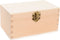Houten theekist 2-vaks 14,5cm x 9cm x 7cm pine