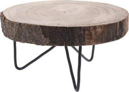 Houten Voet 24 Cm Met Metalen Poten