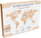 Houten Wandpuzzel Wereldkaart Untouched World, Eco Wood Art, Size L, 2758, 192x105x1,2cm
