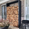 Houtopslag Beltza Zwart 150 x 38.5 x 150 cm