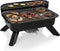 Houtskool BBQ en Elektrische Barbecue - Princess 112252 Hybride Barbecue – Tafelmodel - 2000W - 44x 29cm - Gebruik elektrisch of met kolen - Geschikt voor gebruik op balkon - bbq accesoires
