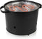 Houtskool BBQ - Princess 112240 Hybride Bucket Barbecue - Elektrische BBQ - Met en zonder houtskool te gebruiken - Park Barbecue - 1400W - Diameter 32cm - met serveerplank - bbq accesoires