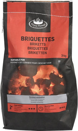 Houtskool briketten - 3 kilo - BBQ