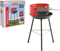 Houtskoolbarbecue met Poten Algon Rond Rood Zwart (ø 41 cm)