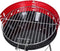 Houtskoolbarbecue Ø33 cm - Verstelbare Grill BBQ - Halfopen | Zwart/Rood