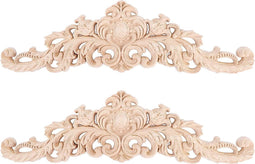 Houtsnijwerk Set van 4 - Elegante Eikenhout Decoratie