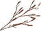 Houttak glitter l119 cm koper/goud