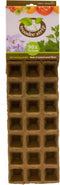 Houtvezel kweekpotjes/stekpotjes 1x tray met 90 vakjes 5 x 5 cm - Kweekbak accessoires
