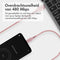 imoshion Kabel - USB C naar USB A Kabel - 1 meter - USB-C Oplader Kabel - Geschikt voor o.a. Apple iPhone 15/16 en Samsung - Roze