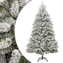 vidaXL - Kunstkerstboom - met - scharnieren - en - sneeuw - 240 - cm