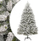 vidaXL - Kunstkerstboom - met - scharnieren - en - sneeuw - 240 - cm