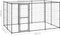vidaXL - Hondenkennel - 7,26 - m² - gegalvaniseerd - staal