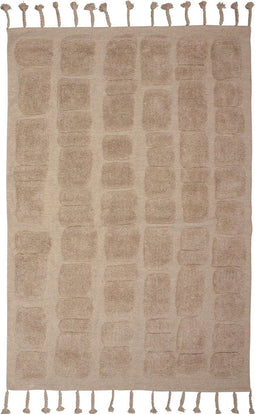 BePureHome Bricks Vloerkleed - Wol/Katoen - Dessin Beige - 1x170x240