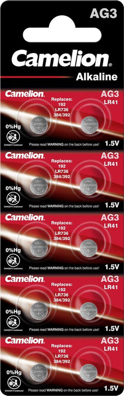 Camelion 120 51003 - Knoopbatterijen 1,5V - Alkaline - 28mAh - Grijs