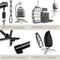 tectake® Ariane - Luxe Hangstoel - Opvouwbaar en draaibaar - Dikke kussens - Donkergrijs