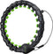Tunturi Verstelbare Hoelahoep - Weighted Fitness Hula Hoop - 1,3 kg - Verstelbaar van 44 tot 106 cm - Groen/Zwart