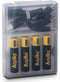 Aqiila 406094 - Oplaadbare USB-C Lithium-Ion AAA Batterijen 600 mAh - Geel