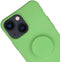Høyde - Geschikt voor iPhone 13 - Telefoonhoes met koord + Socket houder - Lime Groen