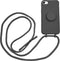 Høyde - Geschikt voor iPhone SE (2022 / 2020) / 8 / 7 / 6(s) - Telefoonhoes met koord + Socket houder - Zwart