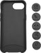 Høyde - Geschikt voor iPhone SE (2022 / 2020) / 8 / 7 / 6(s) - Telefoonhoes met koord - Zwart