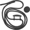 Høyde - Geschikt voor iPhone SE (2022 / 2020) / 8 / 7 / 6(s) - Telefoonhoes met koord + Socket houder - Zwart