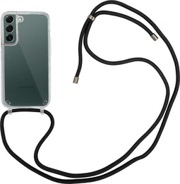 Høyde - Geschikt voor Samsung Galaxy S22 Plus / S22+ - Telefoonhoes met koord - Transparant