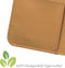 Høyde - Vegan lederen bookcase hoes - 100% Biologisch Afbreekbaar - Geschikt voor Samsung Galaxy S21 Plus / S21+ - Cognac