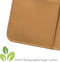 Høyde - Vegan lederen bookcase hoes - 100% Biologisch Afbreekbaar - Geschikt voor Samsung Galaxy S21 Ultra - Cognac