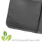 Høyde Vegan leren bookcase hoes 100% Biologisch Afbreekbaar iPhone 12 Mini - Zwart