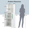 Coast Badkamerkast - MDF - 6 opbergvakken - 60 x 30 x 163 cm - Wit