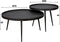 Hoyz - Salontafel Rond Metallic - Zwart - Set van 2 - 76x76x40