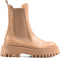 PS Poelman BOOST - Dames Chelsea Laarzen - Leer - Beige - Maat 37