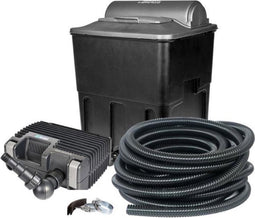 Hozelock complete filterset 20.000 liter - inclusief 4.000 liter aquaforce filterpomp - 6 meter vijverslang en slangklemmen