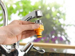 Hozelock Tuinslangkoppeling ¾ met verloopring naar 24 mm buitendraad voor mengkranen