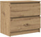 vidaXL - Tv-meubel - 60x35x54 - cm - bewerkt - hout - artisanaal - eikenkleur