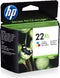 HP 22XL Inktcartridge - Cyaan / Geel / Magenta