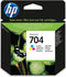 HP 704 - Inkcartridge / Geel / Cyaan / Magenta