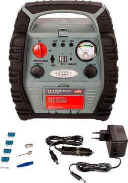 HP-Autozubehör Powerstation 7-in-1 - Jumpstarter/Compressor - 900 Amp - 18 Bar
