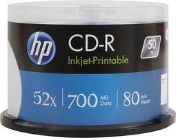 HP CRE00017WIP CD-R disc 700 MB 50 stuk(s) Spindel Bedrukbaar