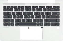 HP Laptop Toetsenbord Qwerty US + Top Cover, Backlit -Zilver