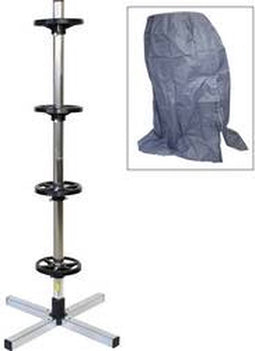 HP STAANDE aluminium velgenboom HP XL-295 met hoes en bandenmarkering. Maximale bandbreedte 295 mm (XXX/295/XX")