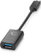 HP - USB-adapter - USB type A (V) naar USB-C (M) - USB 3.0 - 14.08 cm - voor HP 340S G7; Chromebook 14 G6; Elite Slice G2; ProBook 430 G7, 440 G7, 450 G7; ProBook x360