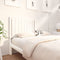 vidaXL - Hoofdbord - 155,5x4x100 - cm - massief - grenenhout - wit