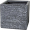 Plantenbak Utah Cubi - l35 x b35 x h30.5cm - Donkergrijs