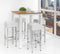Hoge tafel: Statafel of bartafel 80x80cm Wit Speciaal Kleur