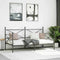 vidaXL - Slaapbank - zonder - matras - 100x200 - cm - staal - zwart